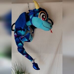 Classic Toy Co. Inc. Blue Dragon Plush – Long Hanging Stuffed Animal